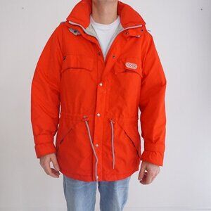 Vintage '80S Eider Red Gore-Tex Zip Up Hooded Ski Jacket (M-L)